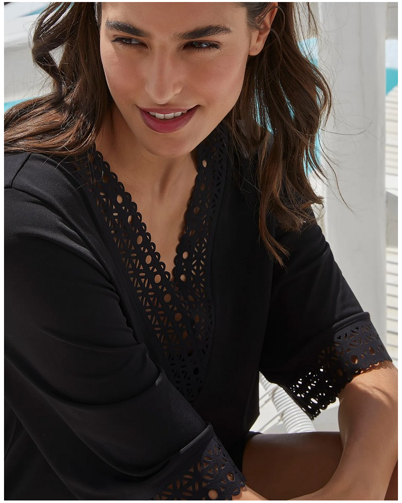 Beach tunic Lise Charmel Ajourage Couture (Black)