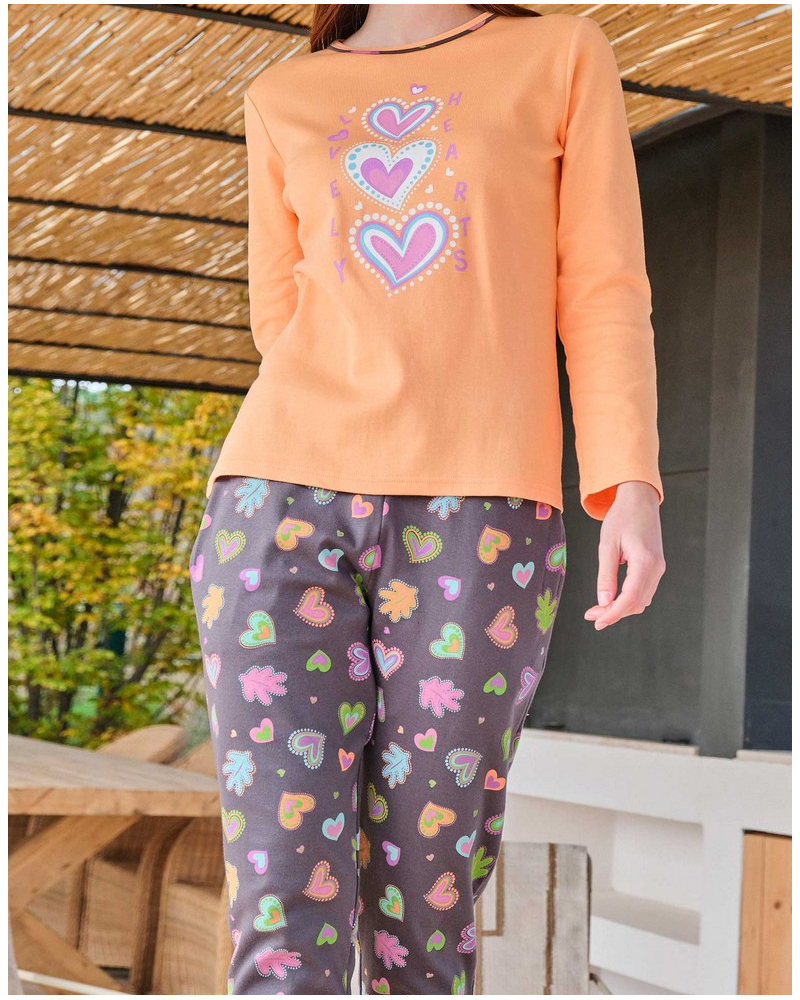 Pijama largo 100% algodón Massana (Multicolore)