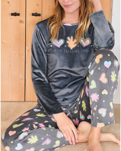Long micropolar pyjamas Massana (Multicolour)