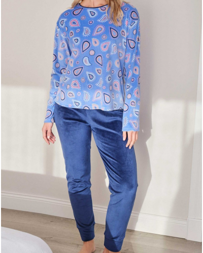 Pijama largo micropolar Massana (Multicolore)