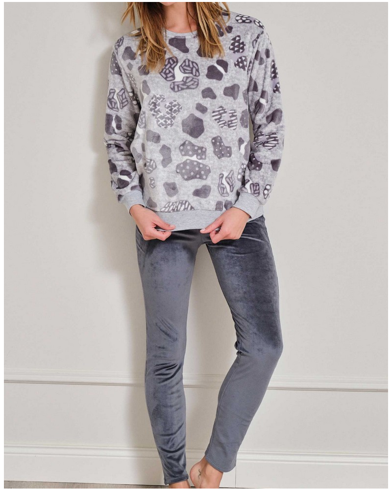 Pyjama long polaire Massana (Multicolore)