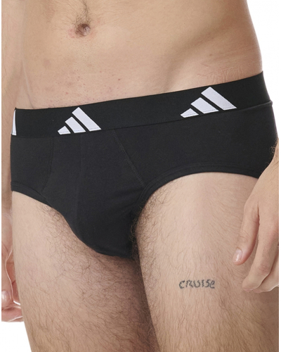 Pack of 2 briefs Adidas Active Flex Cotton (Black/Black)