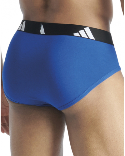 Paquete de 2 calzoncillos de algodón Adidas Active Flex (Noir imprimé/Bleu)