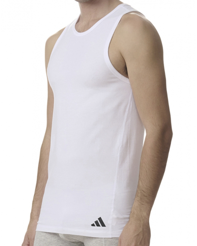 Lot de 2 débardeurs Adidas Active Flex Coton Ergonomic (Blanc)