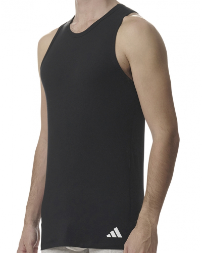 Lot de 2 débardeurs Adidas Active Flex Coton Ergonomic (Noir)