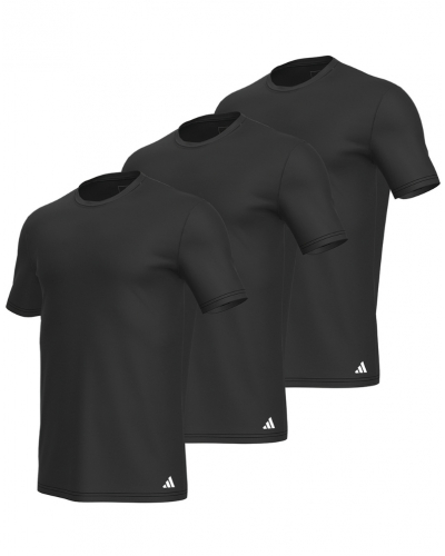 Lot de 3 t-shirts 100% Coton Adidas Active Core (Noir)