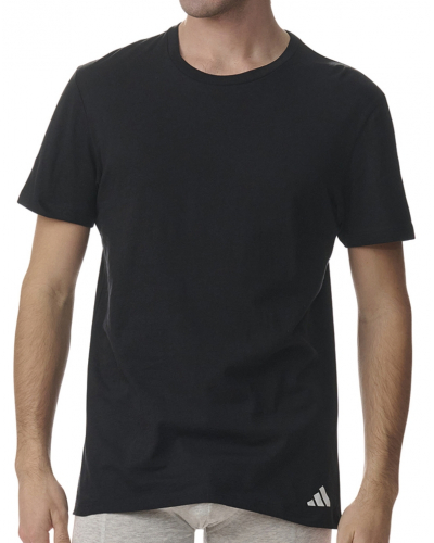 Lot de 3 t-shirts 100% Coton Adidas Active Core (Noir)