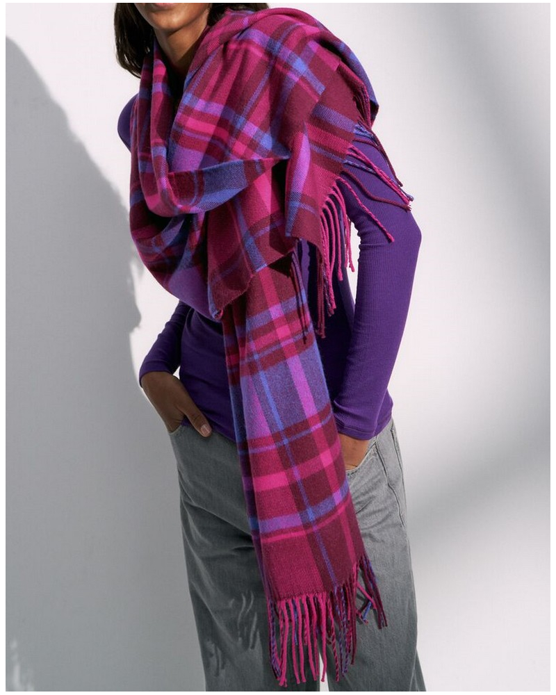 Wide scarf Triumph Nuit (Red Combination)