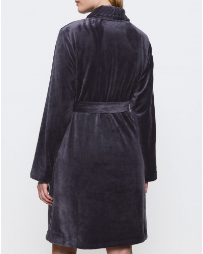 Velvet bathrobe Triumph Nuit (Grey)