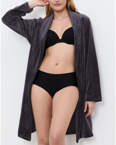 Velvet bathrobe Triumph Nuit (Grey)