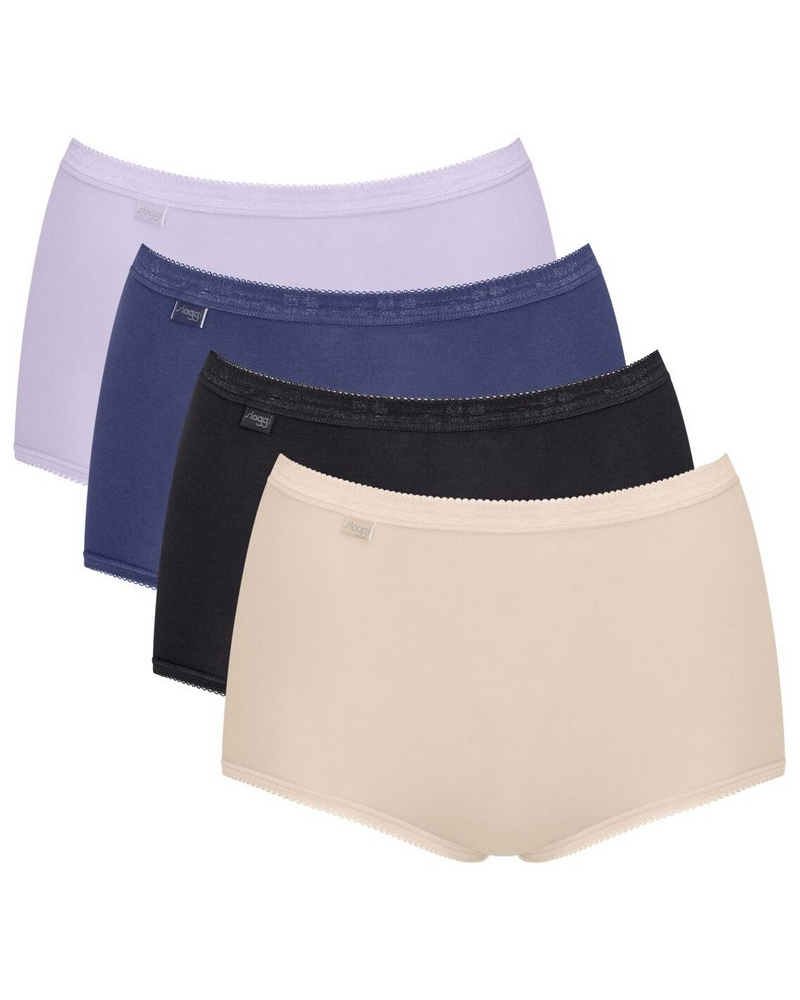 Basic + maxi knickers (Set of 4) Sloggi (Multicolore)