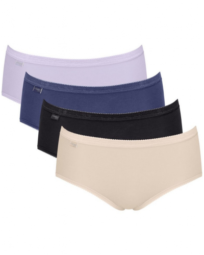 Slips Basic + midi (Lot de 4) Sloggi (Multicolore)