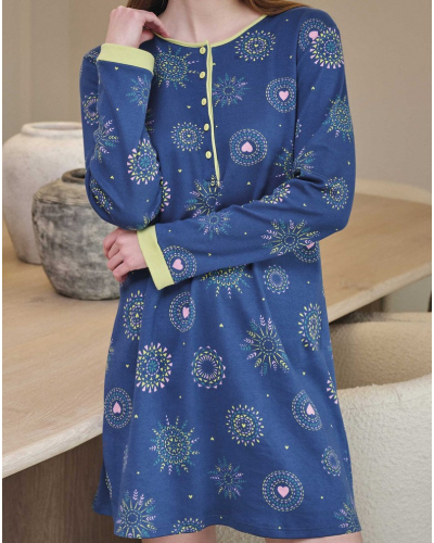 Nightdress 100% cotton Massana (Multicolore)