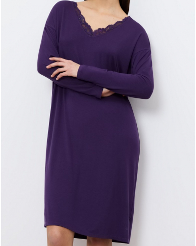 Long sleeve nightdress Triumph Nuit (Royal Purple)