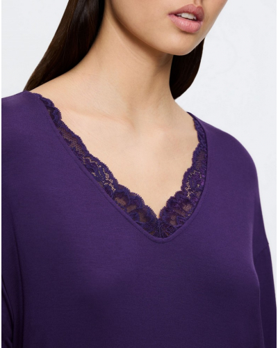 Camisón de manga larga Triumph Nuit (Royal Purple)