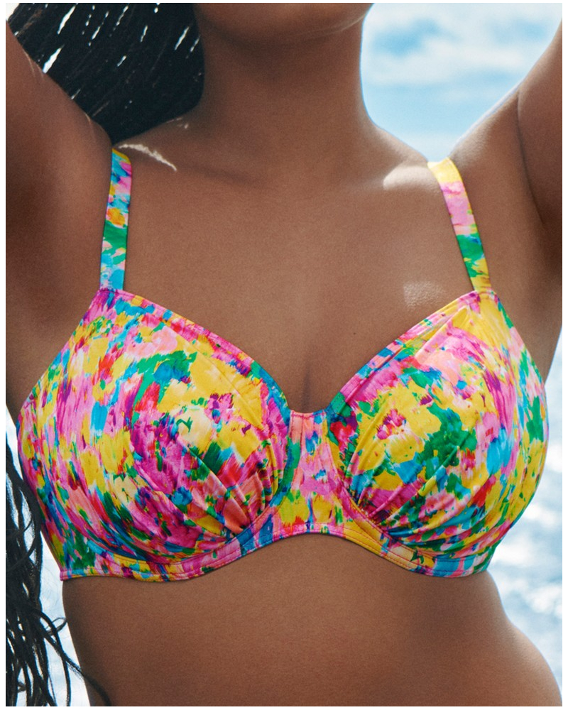 Underwired swim bra Prima Donna Swim Ubud (Sun Glow)