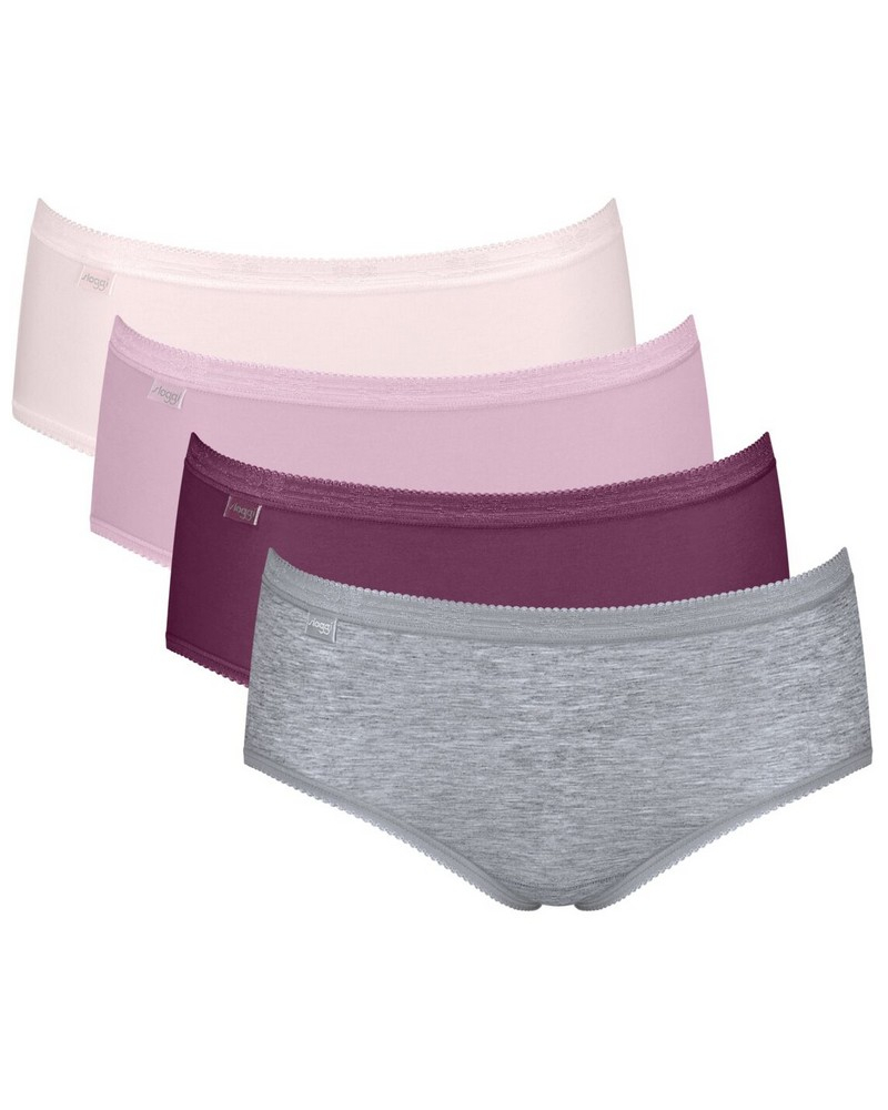 Basic + midi briefs (Set of 4) Sloggi (Multicolore)