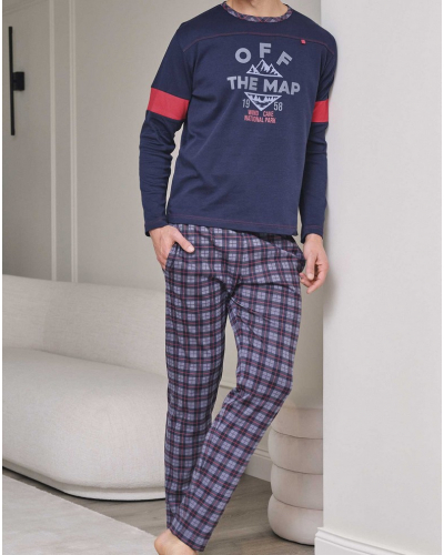 Long pyjamas 100% cotton Massana (Multicolore)