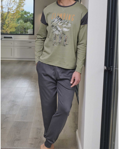 Pyjama long 100% coton Massana (Multicolore)