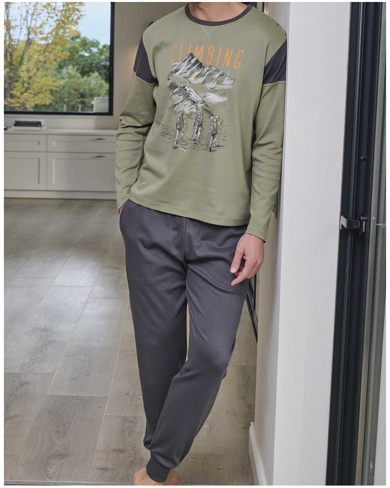 Long pyjamas 100% cotton Massana (Multicolor)