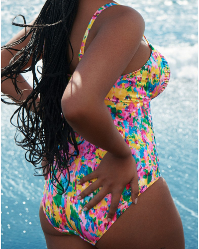 Bañador de una pieza con aros Prima Donna Swim Ubud (Sun Glow)