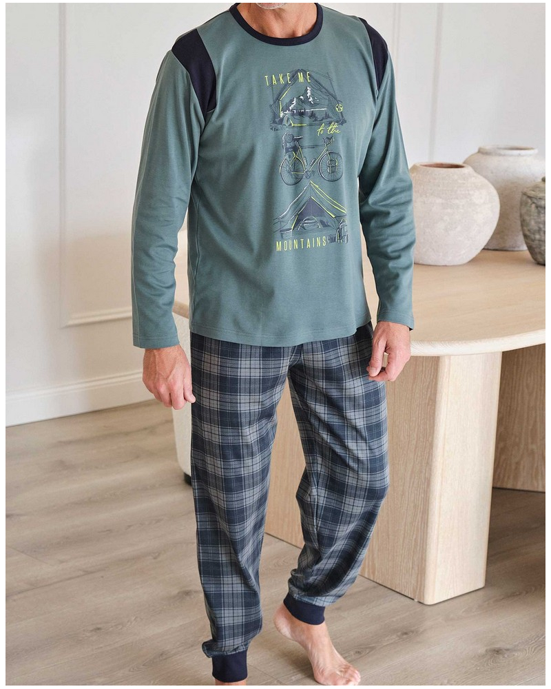 Pijama largo 100% algodón Massana (Multicolore)