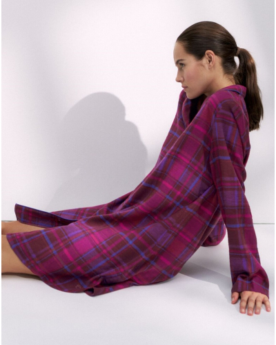 Nightdress boyfriend 100% cotton Triumph Nuit (Red)