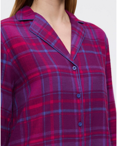 Nightdress boyfriend 100% cotton Triumph Nuit (Red)