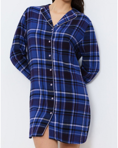 Camisón boyfriend 100% algodón Triumph Nuit (Blue Dark)