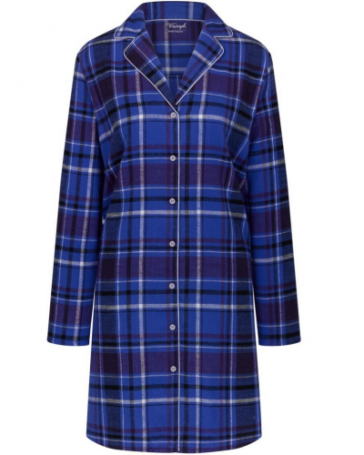 Nightdress boyfriend 100% cotton Triumph Nuit (Blue Dark)