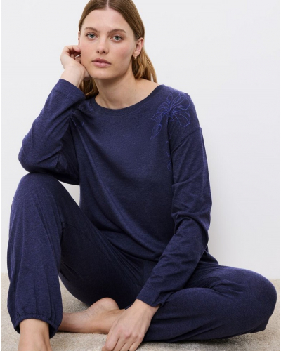 Pijama Algodón y modal Triumph Nuit (Blue Dark)