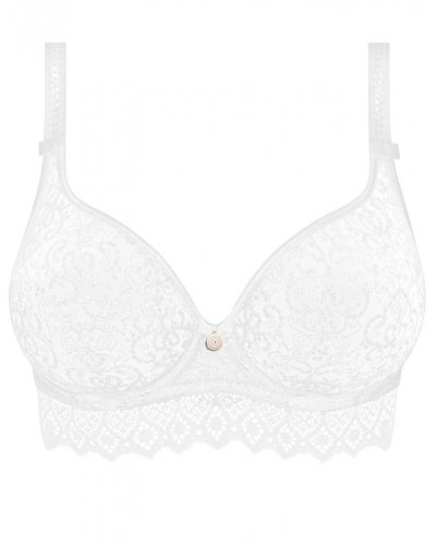 Molded plunge bra Empreinte Cassiopée (White)