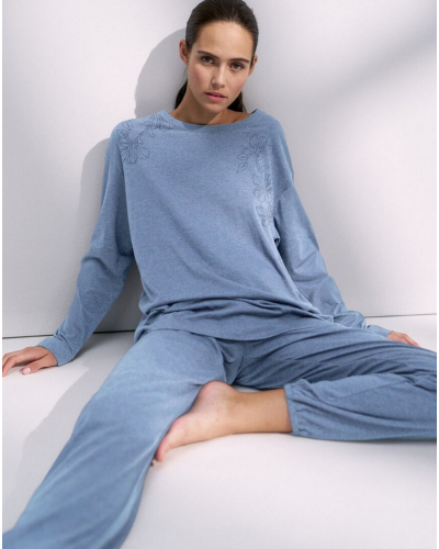 Pijama Algodón y modal Triumph Nuit (Blue Light)