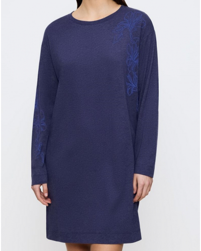 Nightdress Cotton & Modal Triumph Nuit (Blue Dark)