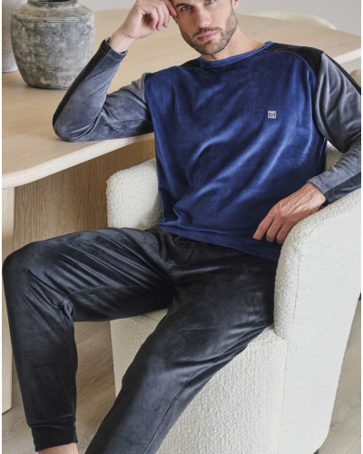 Pyjamas micro fleece Massana (Dark Blue)