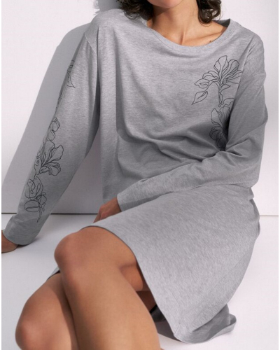 Chemise de nuit Coton & Modal Triumph Nuit (Dark Grey)