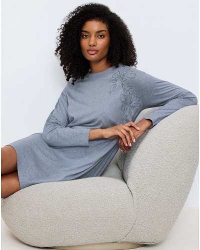 Nightdress Cotton & Modal Triumph Nuit (Blue Light)