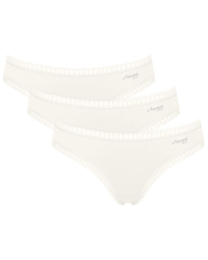Mini brief cotton Sloggi GO Crush (Pack of 3) (Silk White)