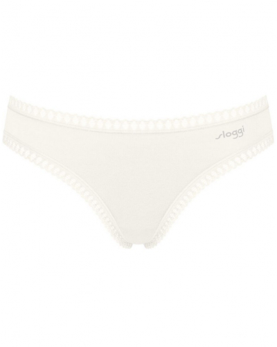 Mini calzoncillo algodón Sloggi GO Crush (Paquete de 3) (Silk White)