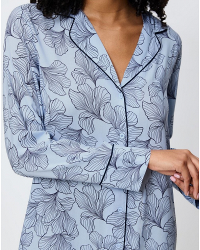 Chemise de nuit boyfriend Triumph Nuit (Blue)