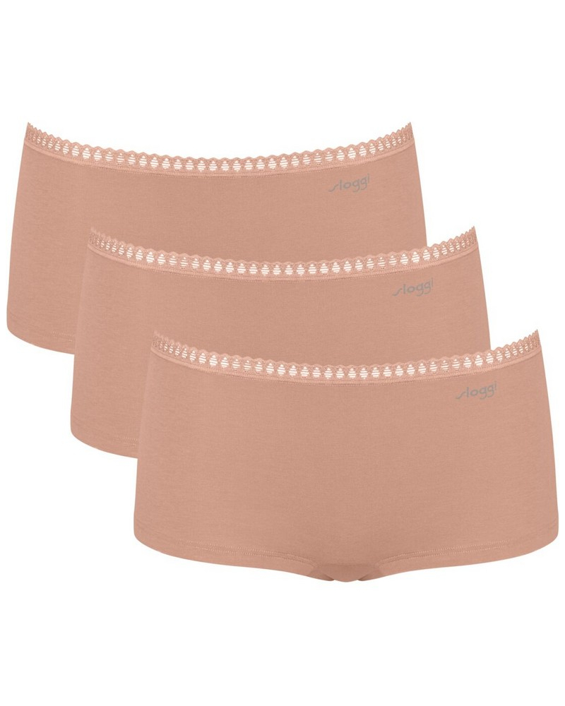 Boxer short cotton Sloggi GO Crush (Set of 3) (Cameo Brown)