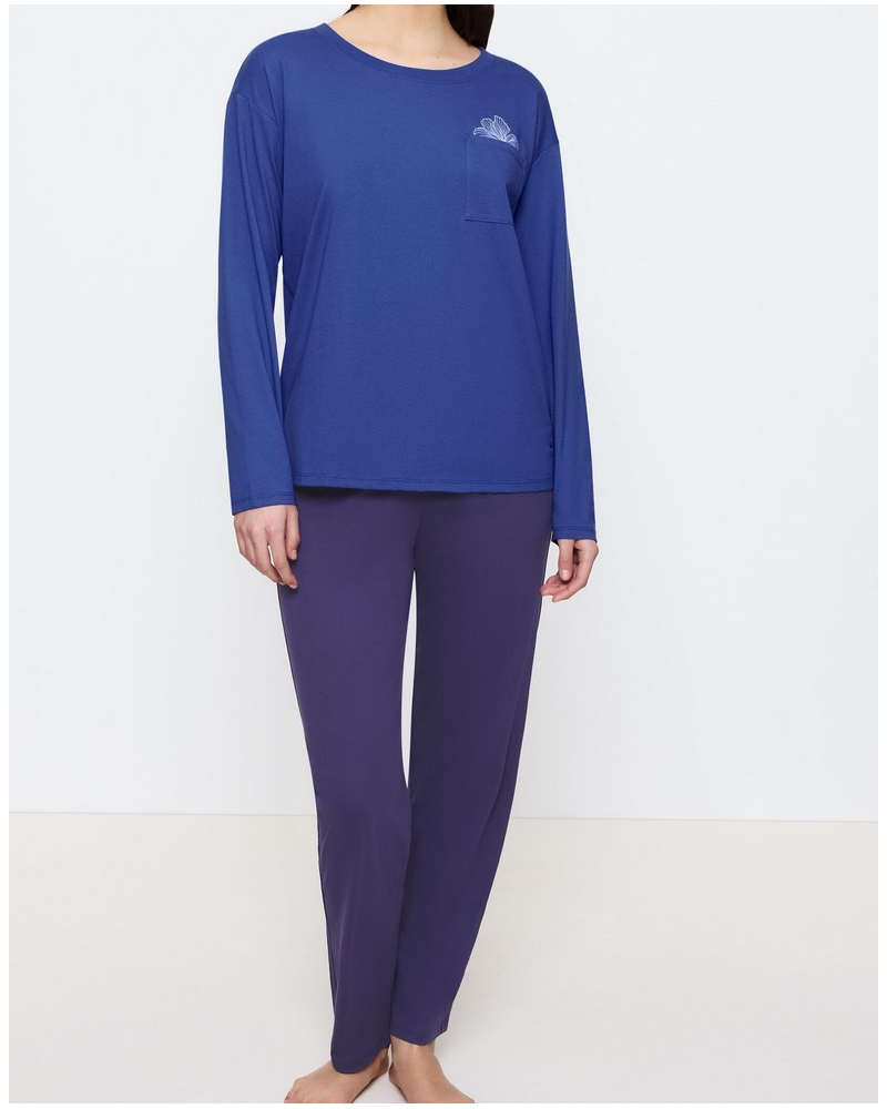 Pyjamas set 100% cotton Nuit Triumph (Blue Dark)