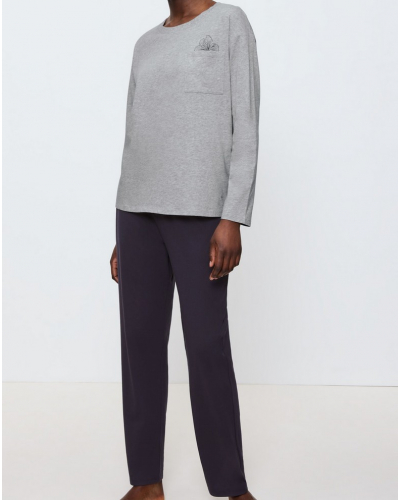 Ensemble de pyjama 100% coton Nuit Triumph (Dark Grey)