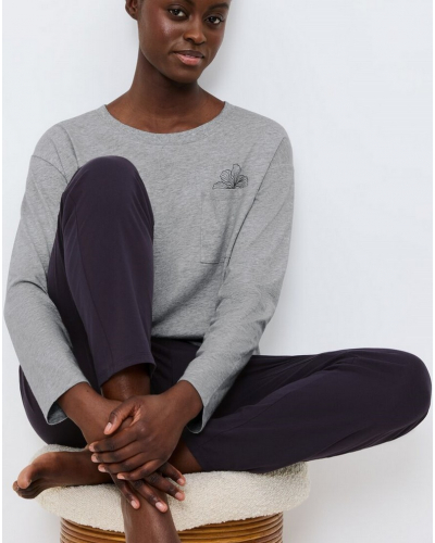 Pijama 100% algodón Nuit Triumph (Dark Grey)