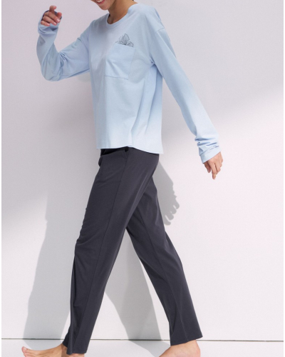 Pyjamas set 100% cotton Nuit Triumph (Bleu)