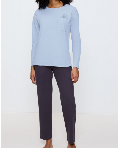 Pijama 100% algodón Nuit Triumph (Bleu)