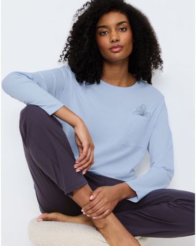 Pyjamas set 100% cotton Nuit Triumph (Bleu)