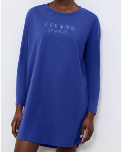 Long sleeve nightdress 100% cotton Triumph Nuit (Silence)