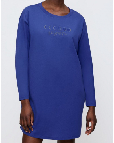 Long sleeve nightdress 100% cotton Triumph Nuit (Silence)