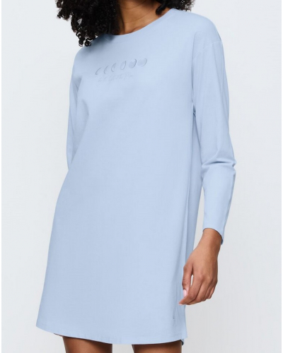 Long sleeve nightdress 100% cotton Triumph Nuit (Ice)